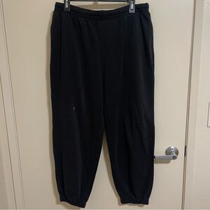H&M Men’s Black Sweatpants Size M Medium Joggers Drawstring Waist Used